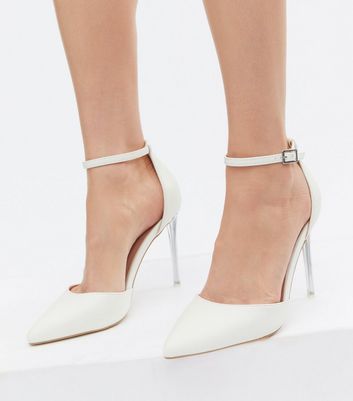 Clear stiletto court on sale shoes