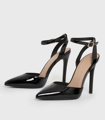 Stiletto sales black shoes