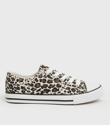 New look discount animal print trainers