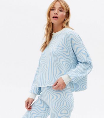 swirl knit jumper
