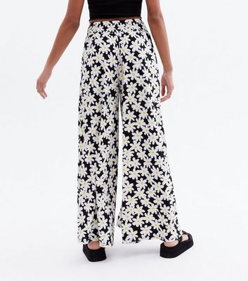 Blue Vanilla Black Daisy Shirred Wide 