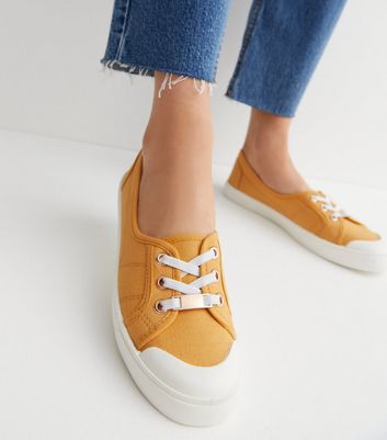 Mustard canvas hot sale shoes