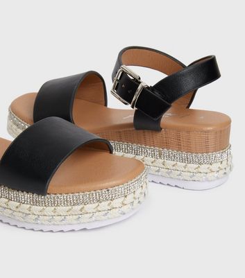 Embellished store chunky sandals