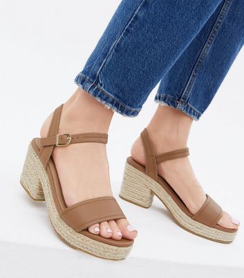 chunky heel espadrilles