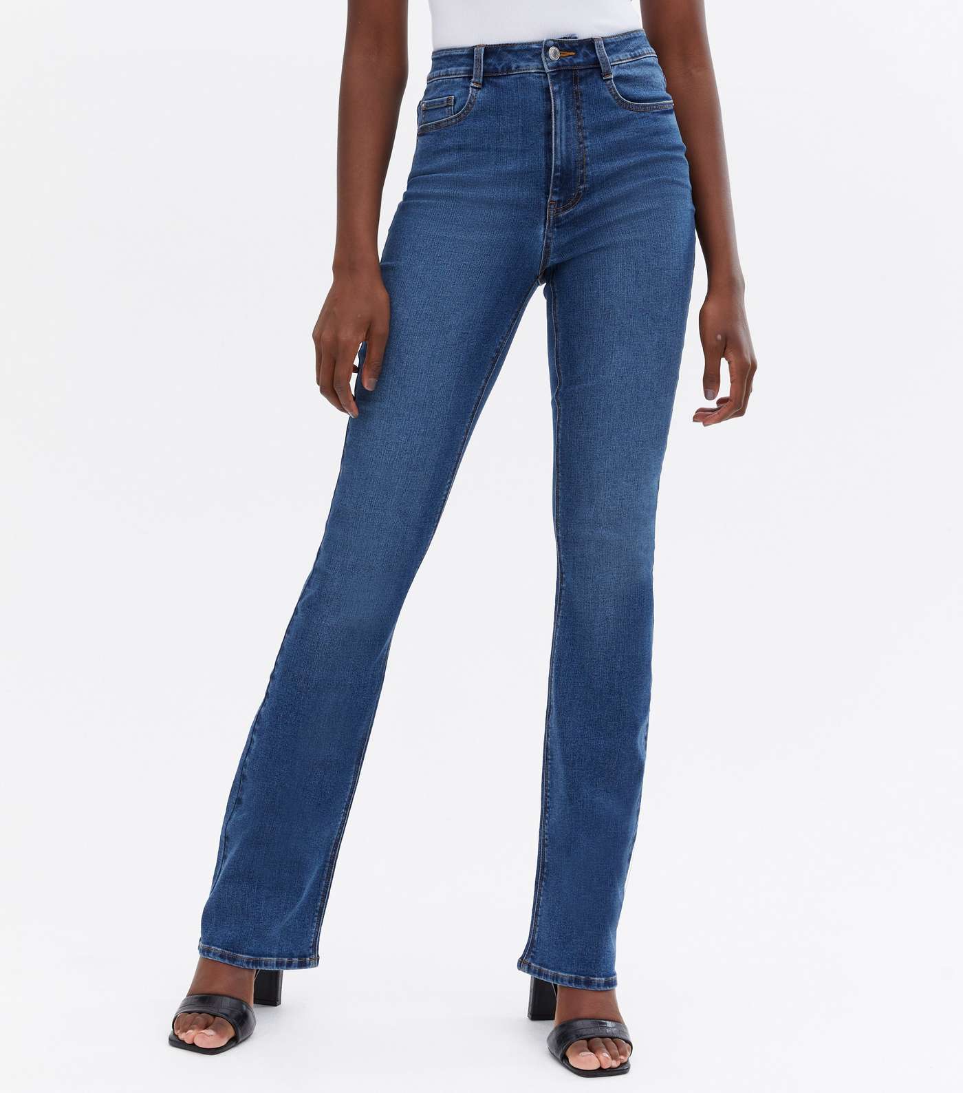 Tall Blue Waist Enhance Quinn Bootcut Jeans Image 2