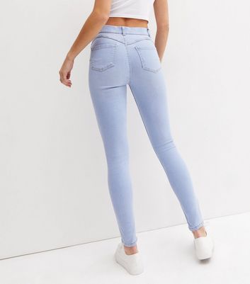 bright blue molly mid rise jeggings