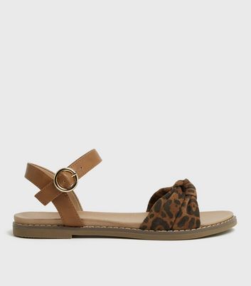 Leopard print sandals new on sale look