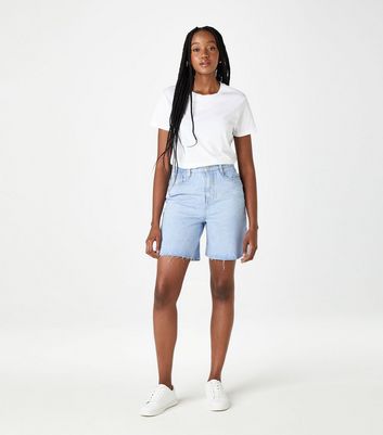 Urban Bliss Bright Blue Denim Frayed 