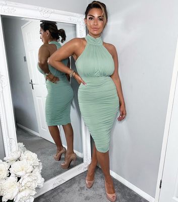 New look mint green hot sale dress