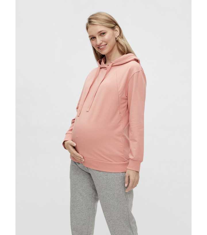 Blush Pink Maternity & Nursing Hoodie