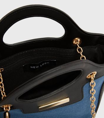 Motivi - Authenticated Handbag - Denim - Jeans Black for Women, Never Worn, with Tag