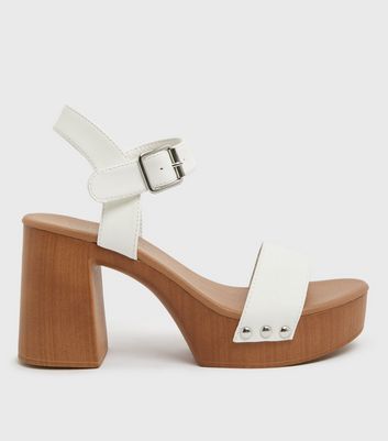 New look wooden on sale heels