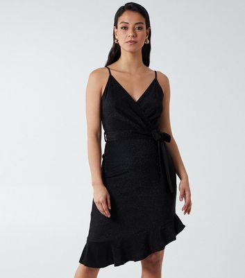 New look hotsell black wrap dress