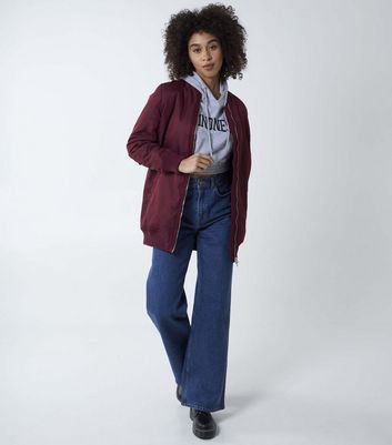 burgundy flight jacket womens