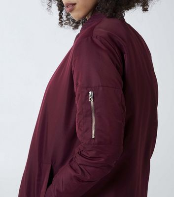 New look burgundy outlet jacket