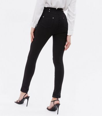 express black high waisted jeans