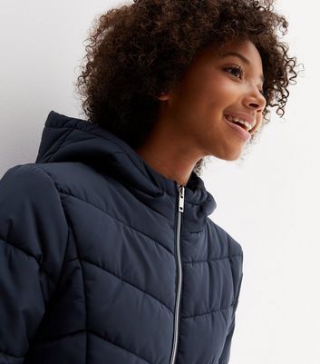 Girls navy 2024 padded jacket