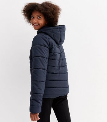 Girls navy blue on sale jacket