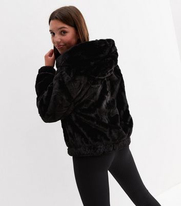 Girls hot sale furry jacket