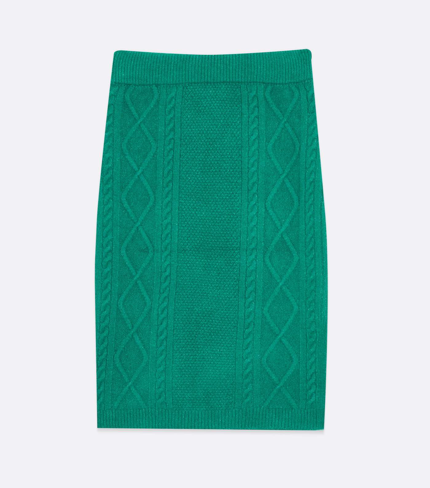 Sunshine Soul Green Cable Knit Bodycon Skirt Image 5