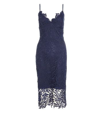 Navy lace shop dress quiz