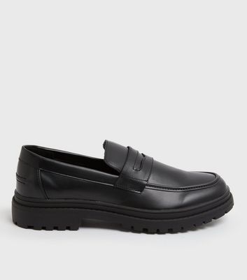 Leather black hotsell loafers