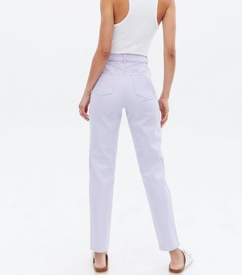Tall Lilac High Waist Slim Fit Tori Mom 