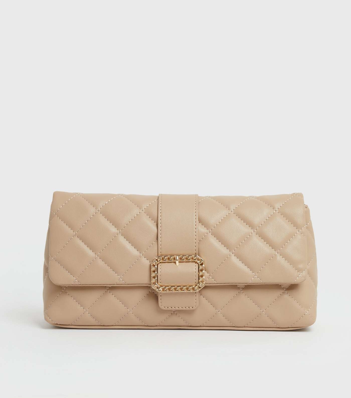 Destination Marbs Camel Quilted Oversized Clutch Image 2