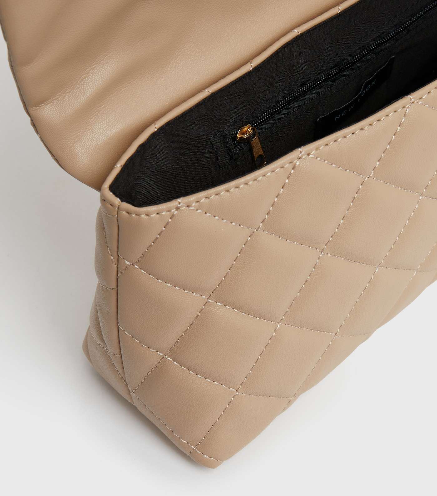 Destination Marbs Camel Quilted Oversized Clutch Image 4
