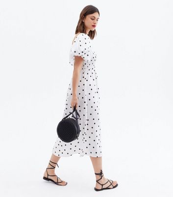 White Spot Linen-Look Shirred Square 