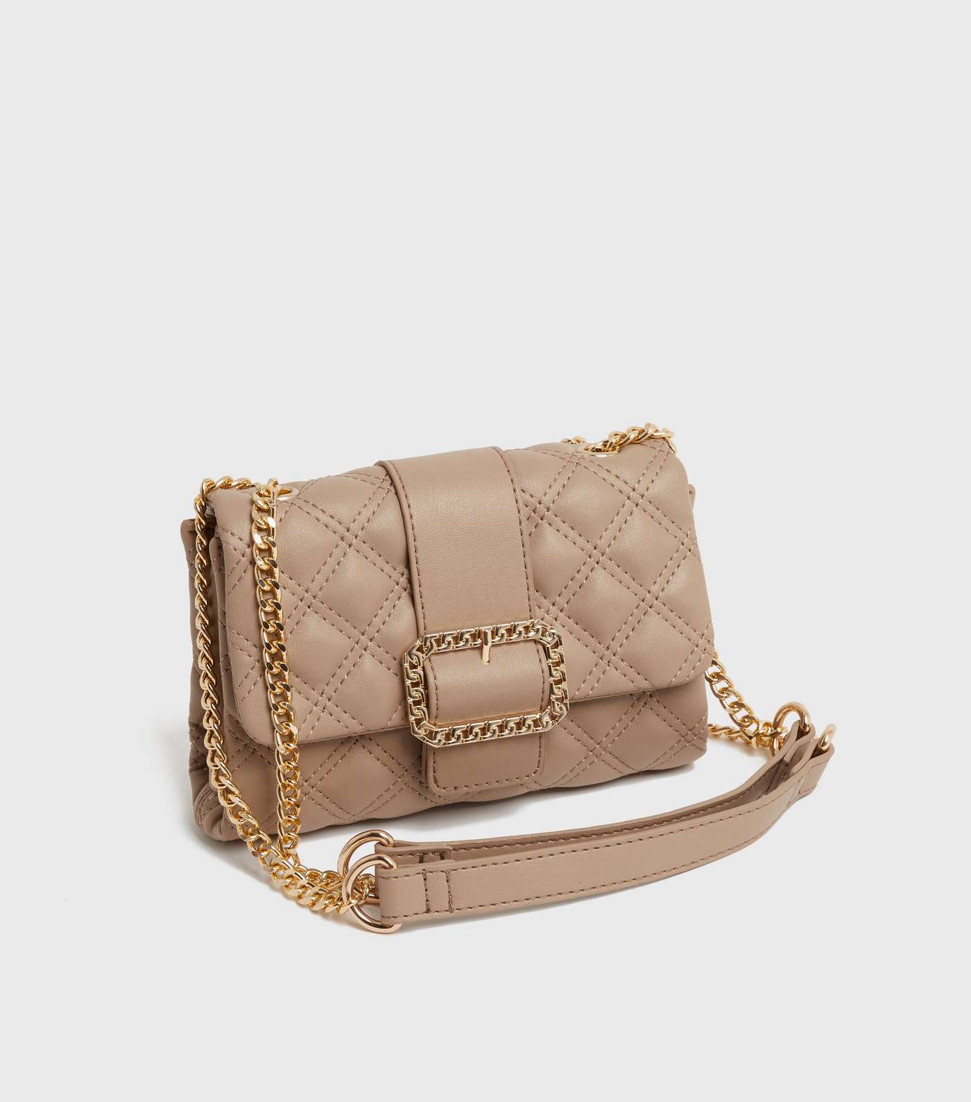 Diva Camel Quilted Mini Cross Body Bag Image 2