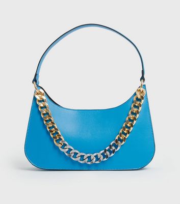 Damen Accessoires Your Evening Plus One Bright Blue Chain Shoulder Bag