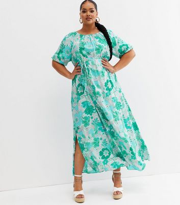 Click to view product details and reviews for Beach To Aperitif Blue Paisley Puff Sleeve Maxi Dress New Look.