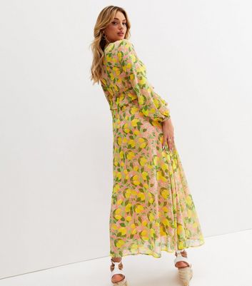 Lemon chiffon shop dress