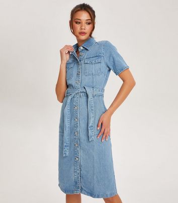 Amazon.com: Pejock Denim Dress for Women 2024 Jean Shirt Dresses Rolled  Sleeve Fall Casual 3/4 Sleeve Comfy Button Down Mini Dress Dark Blue :  Clothing, Shoes & Jewelry
