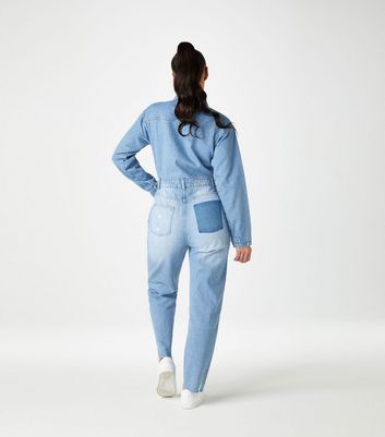 Buy Cover Story Blue Shirt Collar Denim Jumpsuit for Women's Online @ Tata  CLiQ