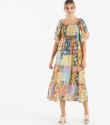 new look patchwork dress
