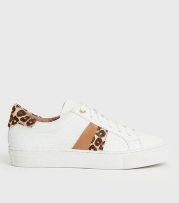 River island store leopard print trainers