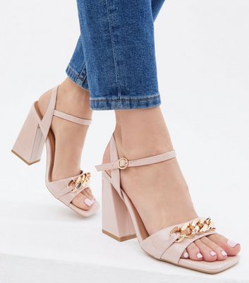 Aldo embellished blush on sale block heeled sandals