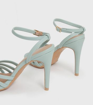 Mint green 2024 heeled sandals