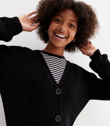 Next girls black cardigan sale