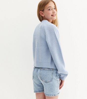 Girls pale blue on sale cardigan