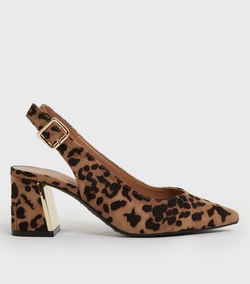 Heels | Animal Printed Bow Detail Strappy Block Heel | Oasis