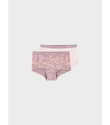 Name It Pink and Purple Floral Hipster Briefs