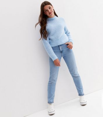 Pale blue deals fluffy jumper