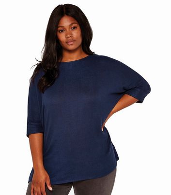 Navy batwing sale top