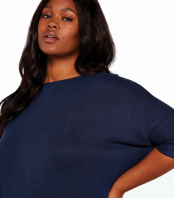 Navy store batwing top