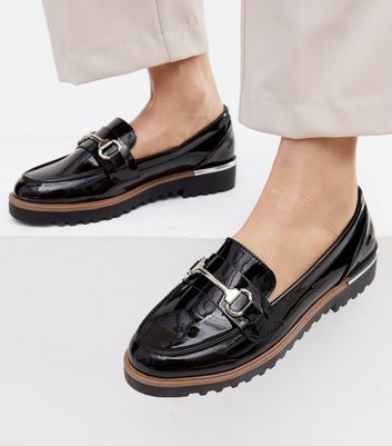 New look best sale chunky cleated loafer