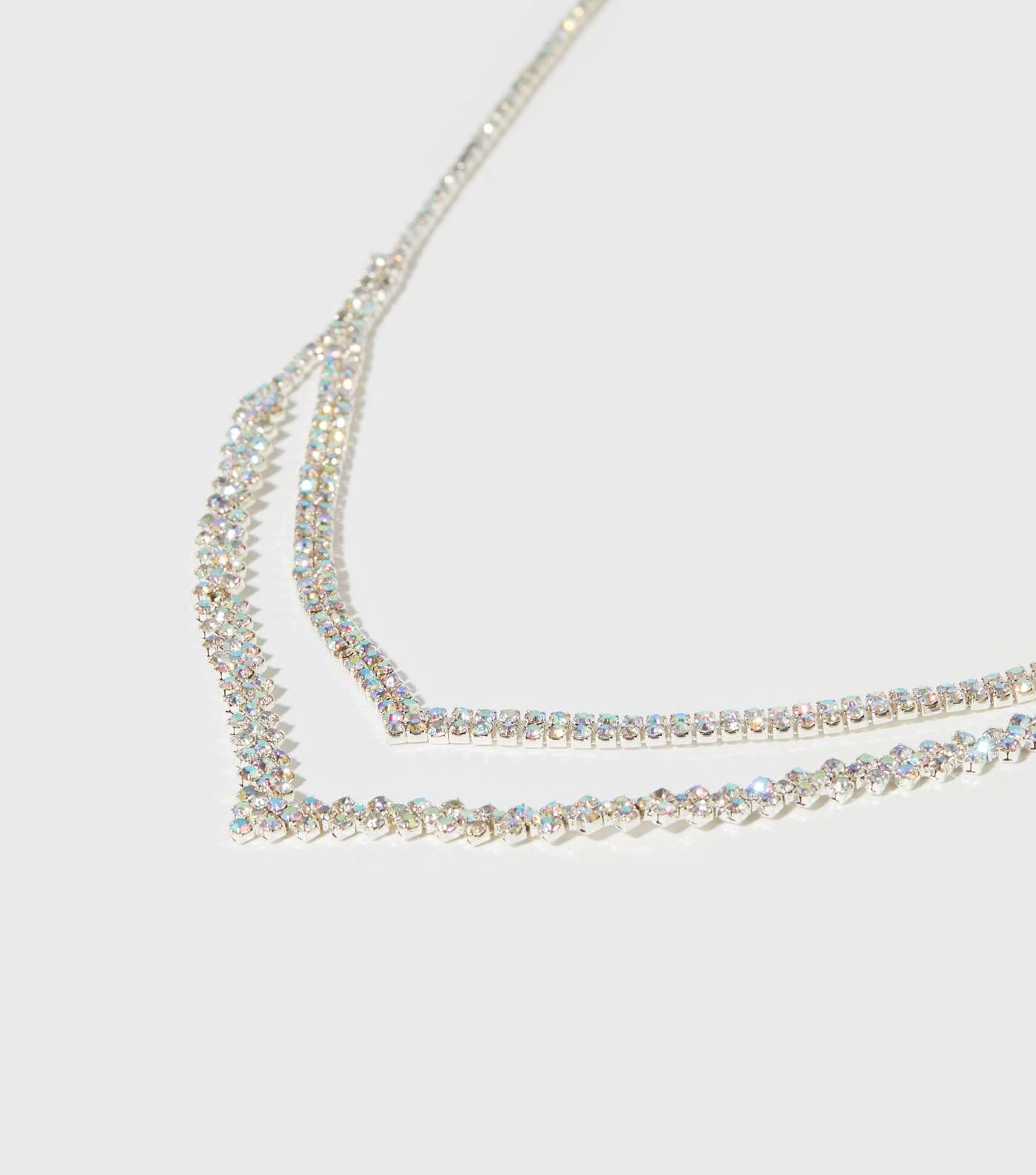 Crystal Diamanté V Necklace Image 2