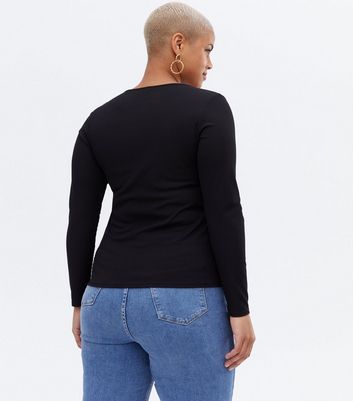 Curves Black Cut Out Strappy Long 